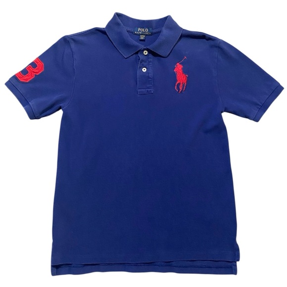 Polo Ralph Lauren Big Pony Boys Large Short Sleeve Polo Shirt Youth Size 14 - Picture 2 of 9